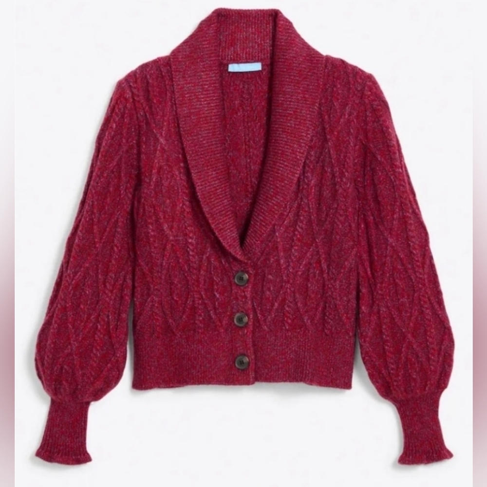 Draper James Marled Tuxedo Cardigan